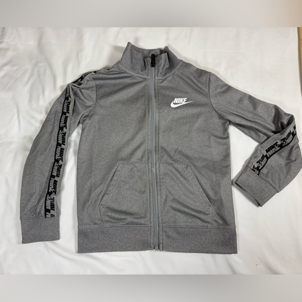 Nike Heather Gray Track Jacket kids